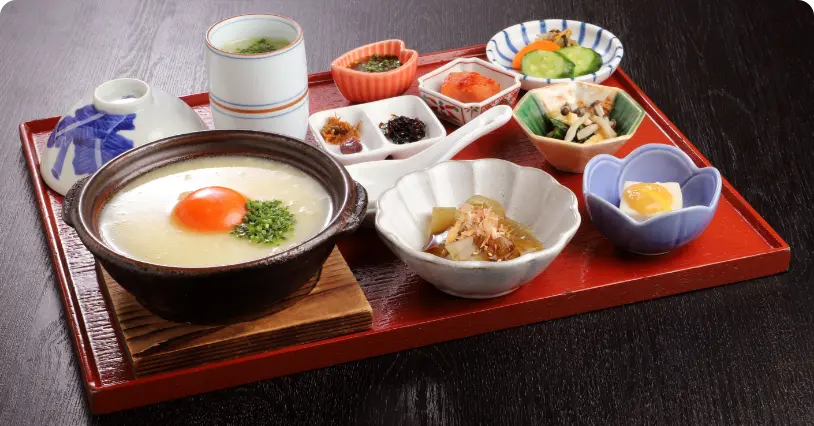 スープ雑炊の画像